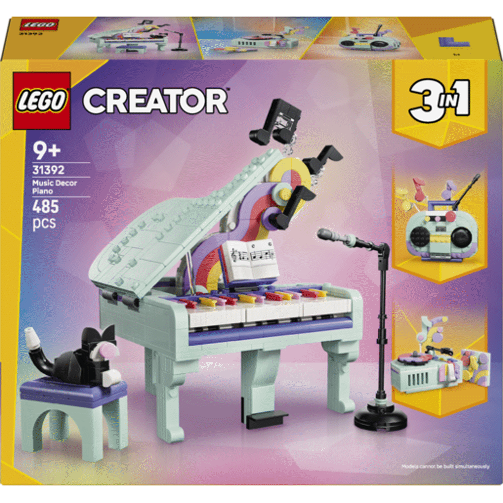 Lego Music Decor Piano With Cat